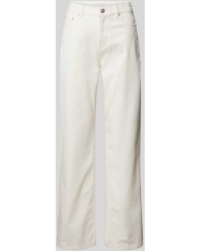 MSCH Copenhagen Regular Fit Jeans im 5-Pocket-Design Modell 'Layan' - Weiß