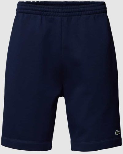 Lacoste Regular Fit Shorts mit elastischem Bund - Blau