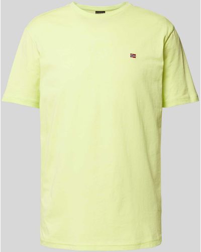 Napapijri T-shirt Met Ronde Hals - Geel