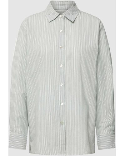 Marc O' Polo Pyjama-Oberteil mit Streifenmuster - Grau