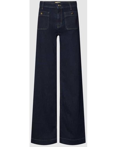 Cambio Bootcut Jeans mit weitem Bein Modell 'ADA' - Blau