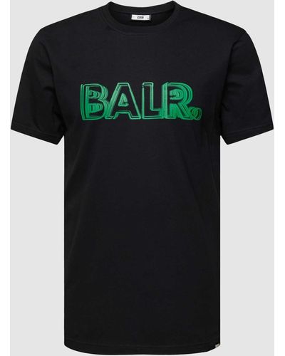 BALR T-Shirt mit Label-Print Modell 'Neon' - Schwarz