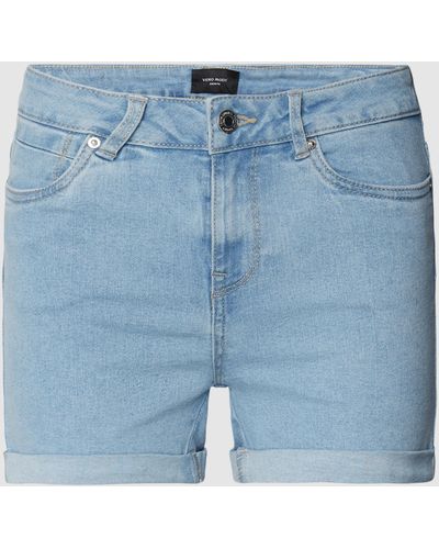 Vero Moda Jeansshorts im 5-Pocket-Design Modell 'LUNA' - Blau