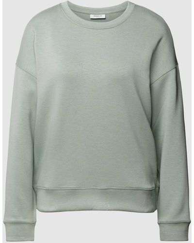 MSCH Copenhagen Sweatshirt mit überschnittenen Schultern Modell 'IMA Q' - Grün
