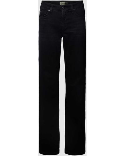 Cambio Jeans Met Achterzakken - Zwart