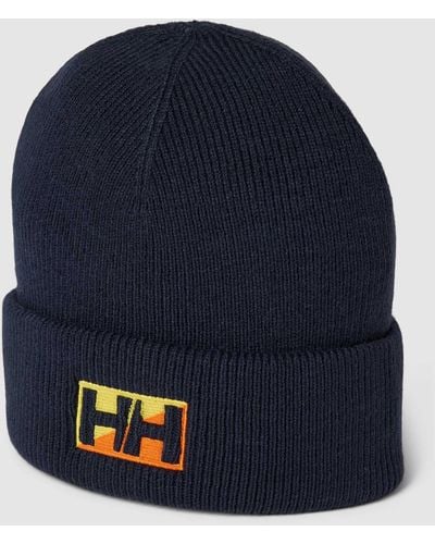 Helly Hansen Beanie mit Logo-Stitching - Blau