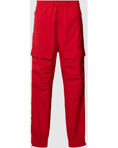 HUGO Stoffhose mit aufgesetzten Taschen Modell 'Ganno' - Rot