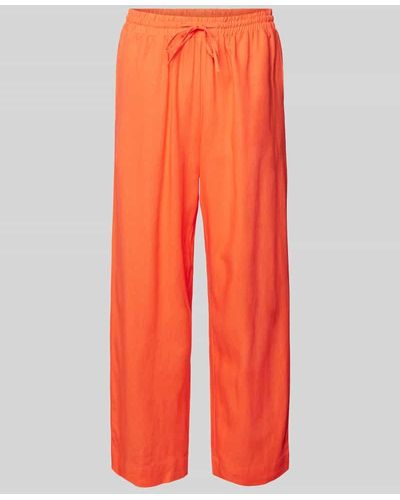 Freequent Stoffhose mit elastischem Bund Modell 'Lava' - Orange
