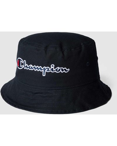 Champion Bucket Hat mit Brand-Schriftzug - Blau