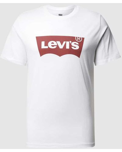 Levi's T-Shirt aus Baumwolle mit Logo-Print - Weiß