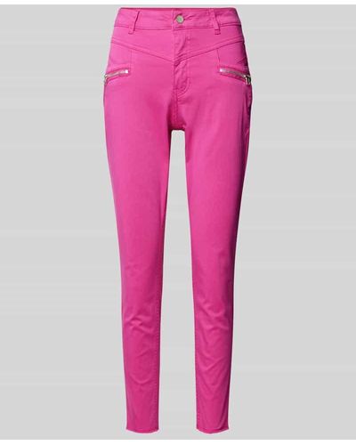 Buena Vista Skinny Fit Hose mit verkürztem Schnitt Modell 'Florida' - Pink