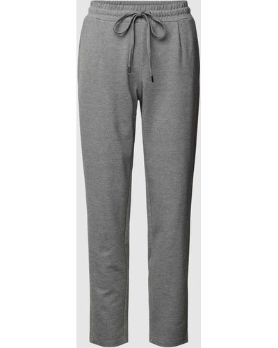 QS Sweatpants mit elastischem Bund - Grau