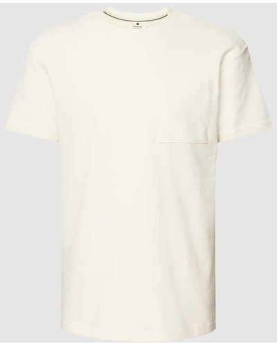 Anerkjendt T-Shirt mit Brusttasche Modell 'KIKKI' - Weiß