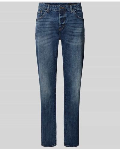 Armani Exchange Slim Fit Jeans im 5-Pocket-Design - Blau