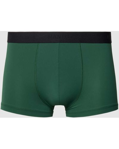 Hanro Trunks mit Label-Bund - Grün