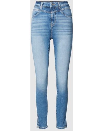 BOSS Skinny Fit Jeans mit Label-Detail Modell 'KITT' - Blau