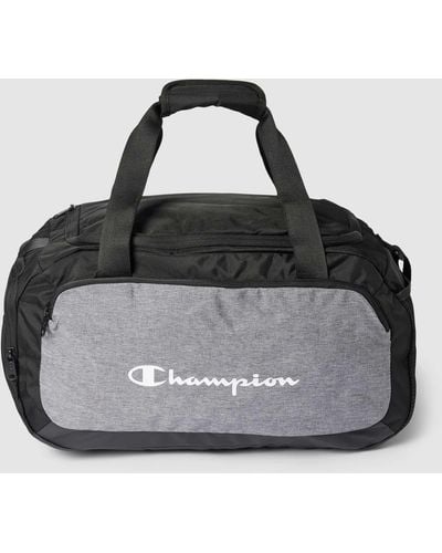 Champion Duffle Bag mit Label-Print - Schwarz