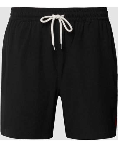 Polo Ralph Lauren Badehose mit kontrastiven Details - Schwarz