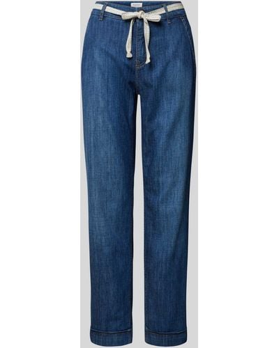 ROSNER Jeans mit Bindegürtel - Blau
