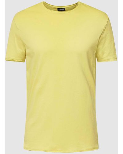 Strellson T-shirt Met Ronde Hals - Geel