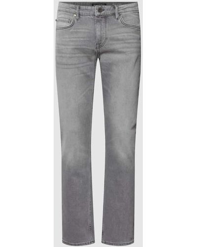 Marc O' Polo Jeans mit Label-Patch Modell 'Sjöbo' - Grau