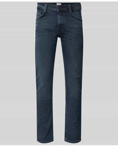 Mustang Slim Fit Jeans im 5-Pocket-Design Modell 'OREGON' - Blau