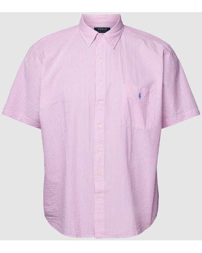 Ralph Lauren PLUS SIZE Freizeithemd mit Brusttasche - Pink