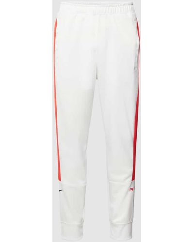Nike Sweatpants mit Kontraststreifen - Weiß