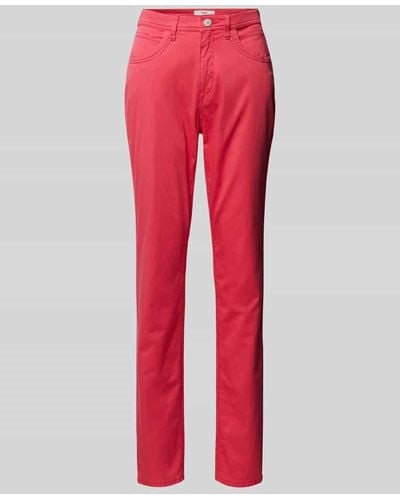 Brax Slim Fit Hose mit Eingrifftaschen Modell 'STYLE.MARY' - Rot