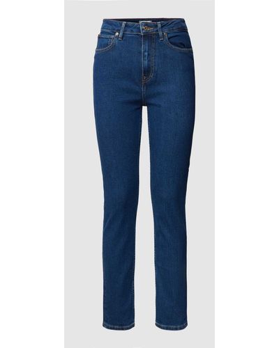 Tommy Hilfiger High Waist Slim Fit Jeans mit Stretch-Anteil - Blau