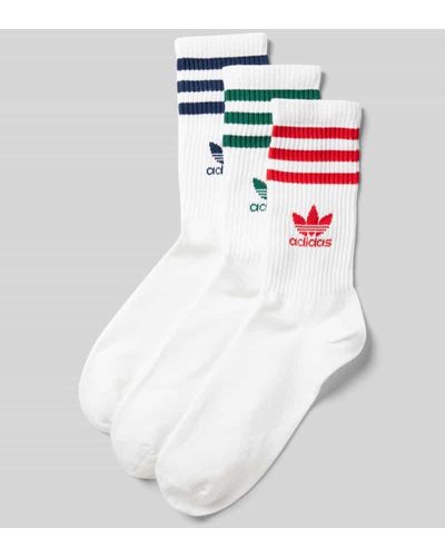 adidas Originals Socken mit Label-Detail im 3er-Pack - Weiß