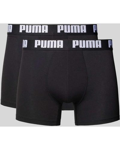PUMA Boxershort Met Labeldetail - Zwart