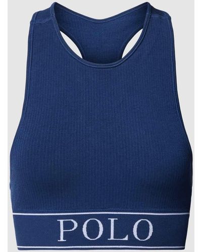 Polo Ralph Lauren Bralette mit Label-Detail - Blau