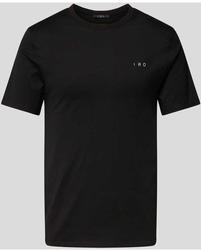 IRO T-Shirt mit Label-Prints - Schwarz