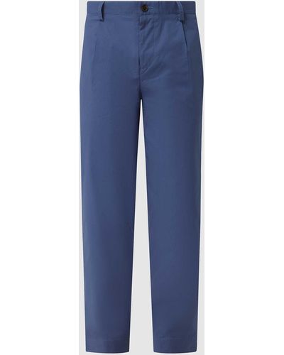 Ben Sherman Relaxed Tapered Fit Chino Met Stretch - Blauw