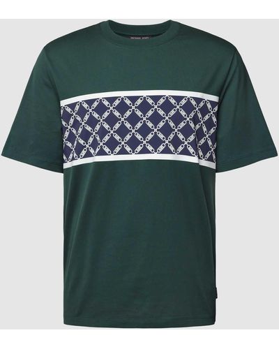 Michael Kors T-shirt Met Blokstrepen - Groen