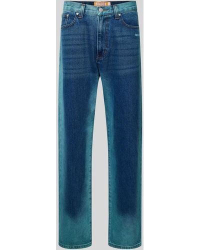 Review Jeans mit weitem Bein - Blau