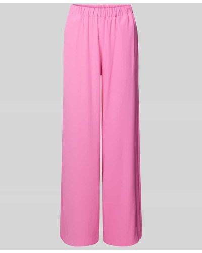 SELECTED Stoffhose in unifarbenem Design Modell 'TINNI' - Pink
