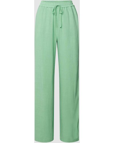 SELECTED Broek Met Elastische Band - Groen