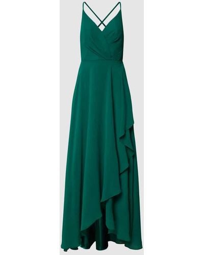 Luxuar Abendkleid mit Herz-Ausschnitt - Grün
