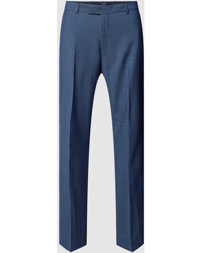 Joop! Modern Fit Pantalon Met Persplooien - Blauw