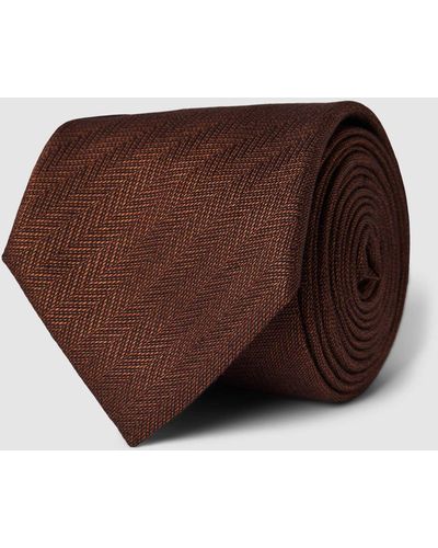 SELECTED Krawatte aus Wolle Modell 'DAN' - Braun