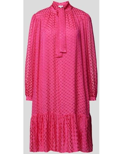 Lala Berlin Blusenkleid mit Allover-Muster - Pink