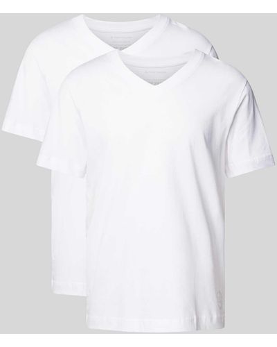 Tom Tailor T-shirt Met V-hals - Wit