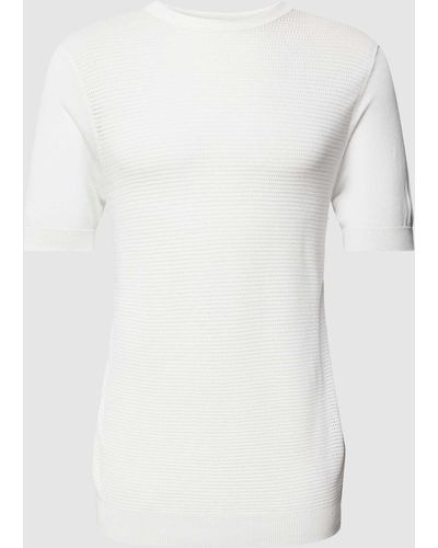 Antony Morato Regular Fit T-Shirt mit Strukturmuster - Weiß