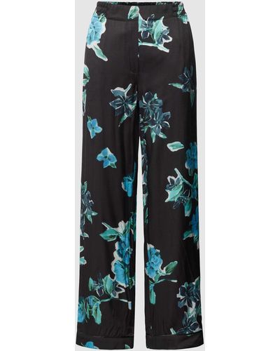 The Kooples Stoffen Broek Met All-over Print - Zwart