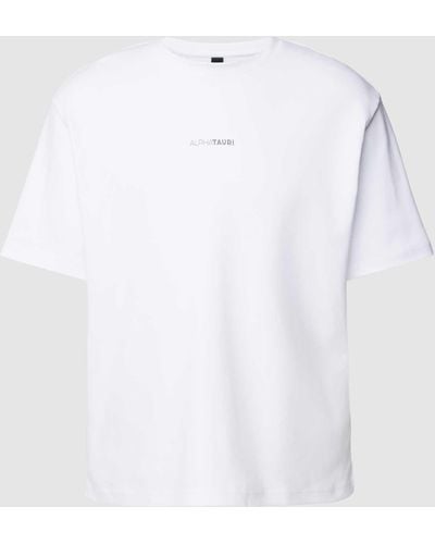 ALPHATAURI T-shirt Met Labelprint - Wit
