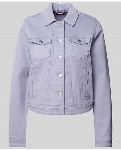 Esprit Jeansjacke mit aufgesetzten Brusttaschen - Blau