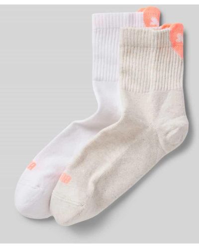 PUMA Socken mit Label-Detail im 2er-Pack - Weiß