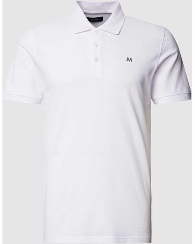 Matíníque Poloshirt mit Label-Detail Modell 'MApoleo' - Weiß